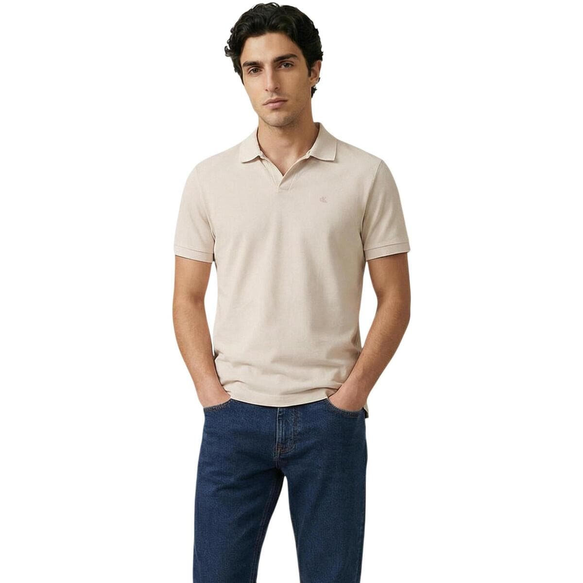 Men's Polo Shirts Calvin Klein Beige