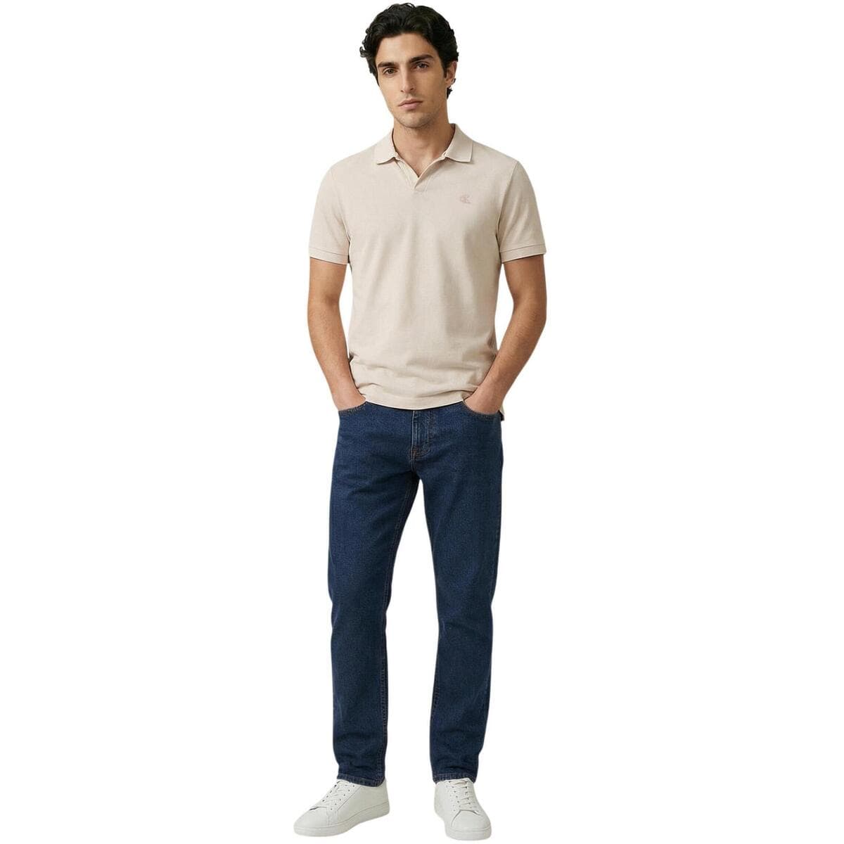 Men's Polo Shirts Calvin Klein Beige