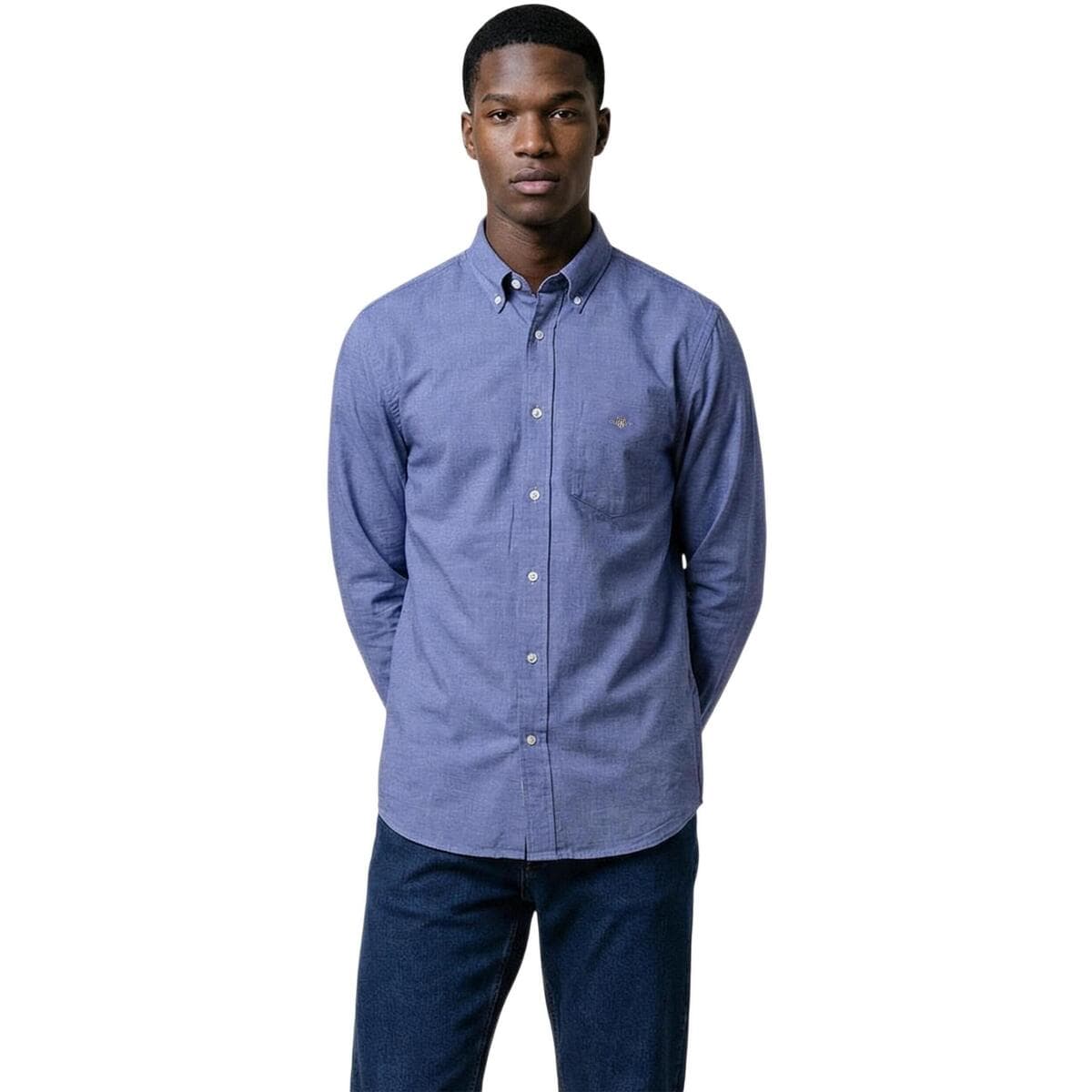 Men's Shirts Gant Blue