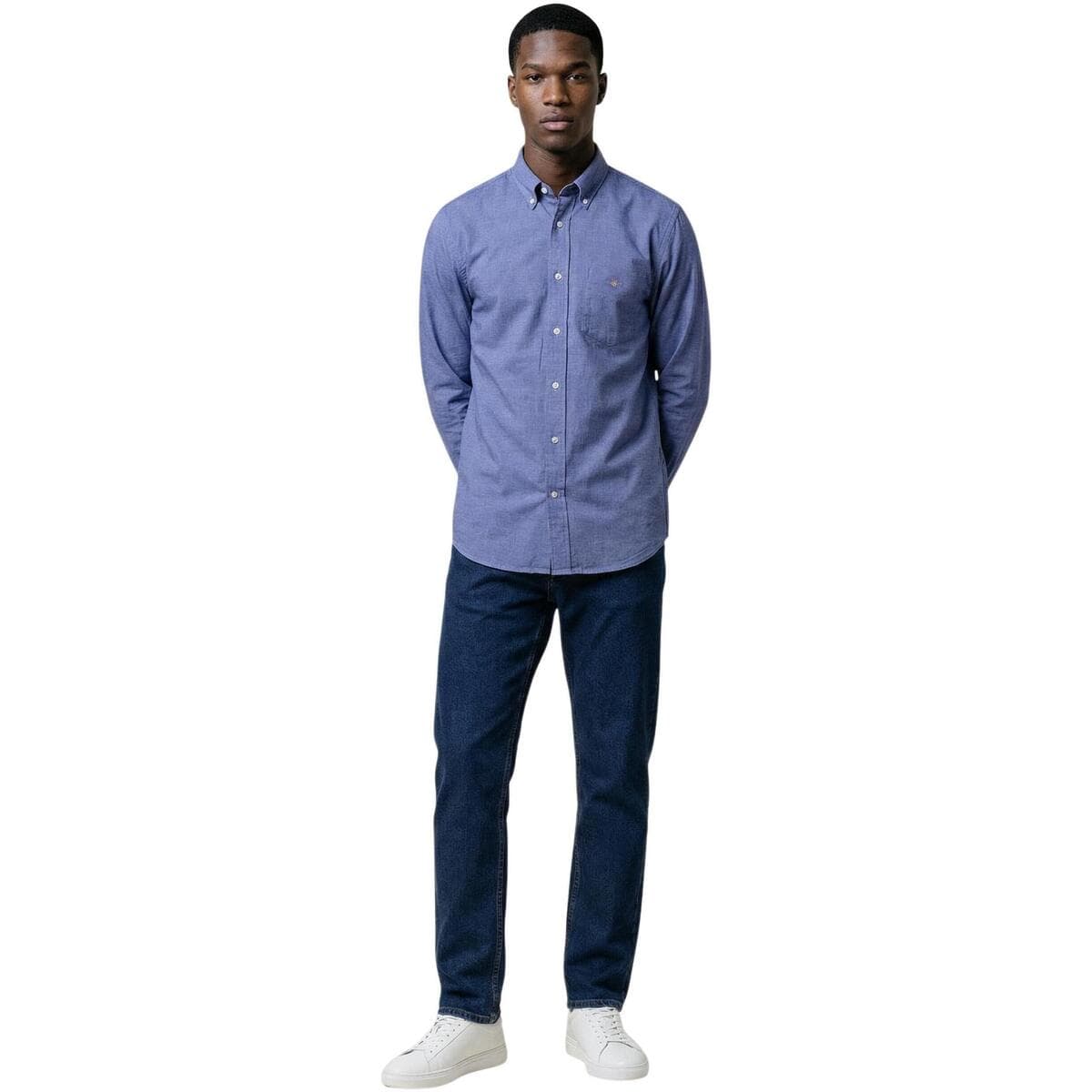 Men's Shirts Gant Blue
