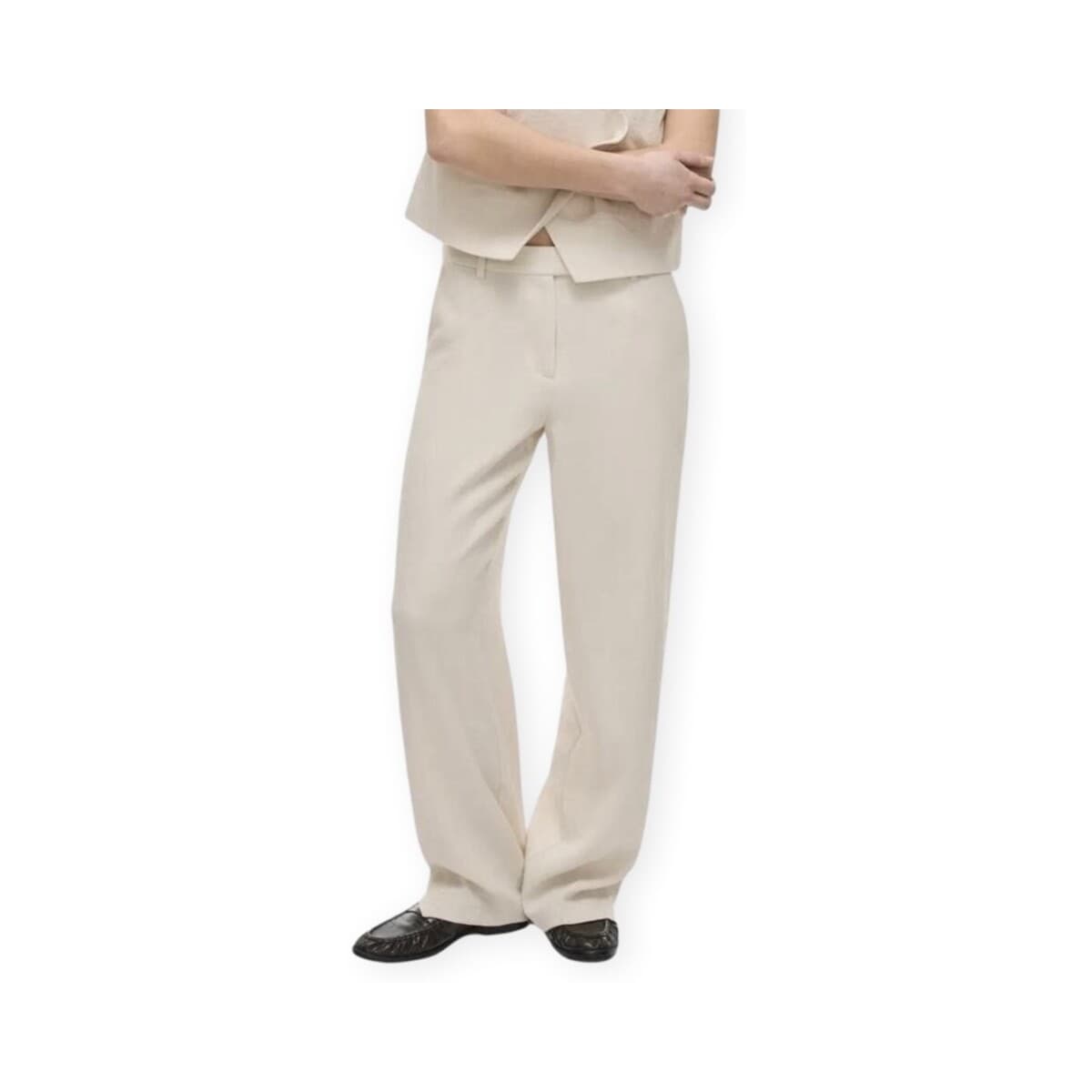 Women's Pants Vila Beige