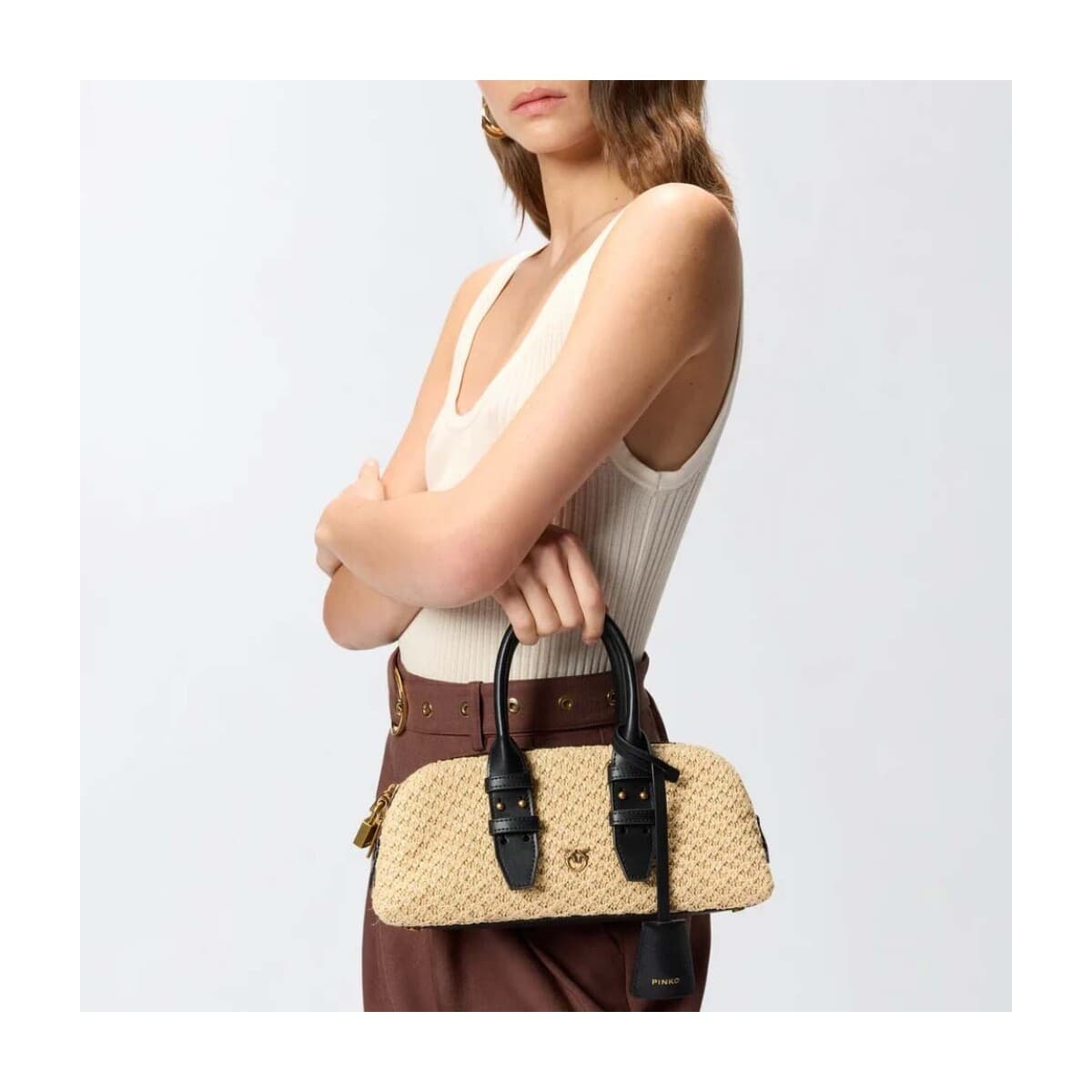 Women's Handbags Pinko Brown