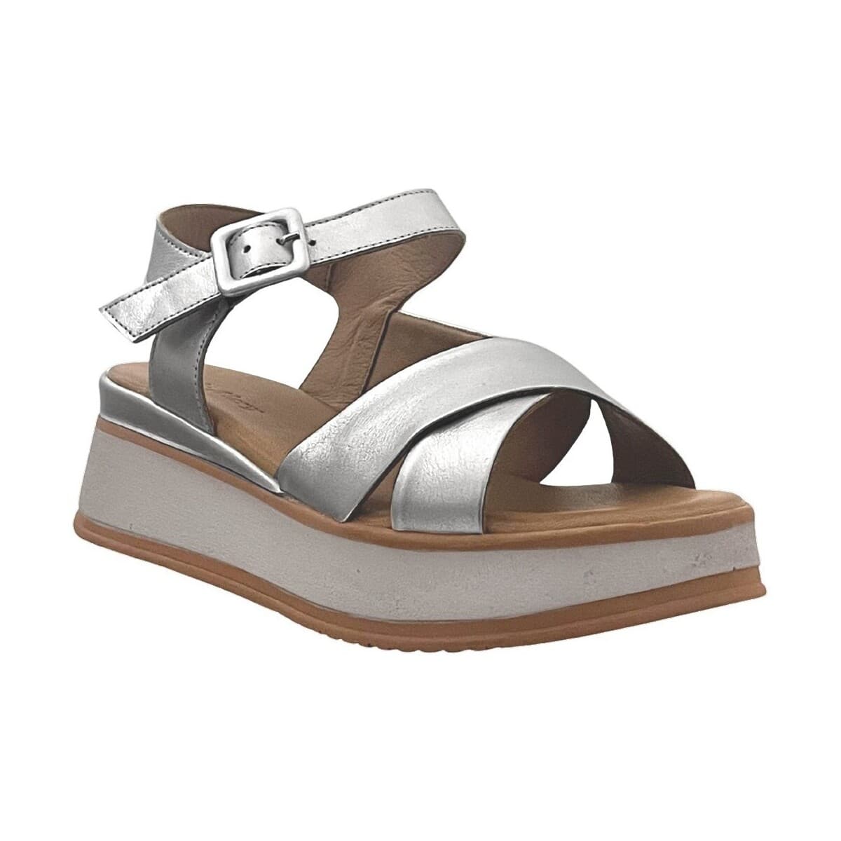 Women's Platforms K.mary Silver