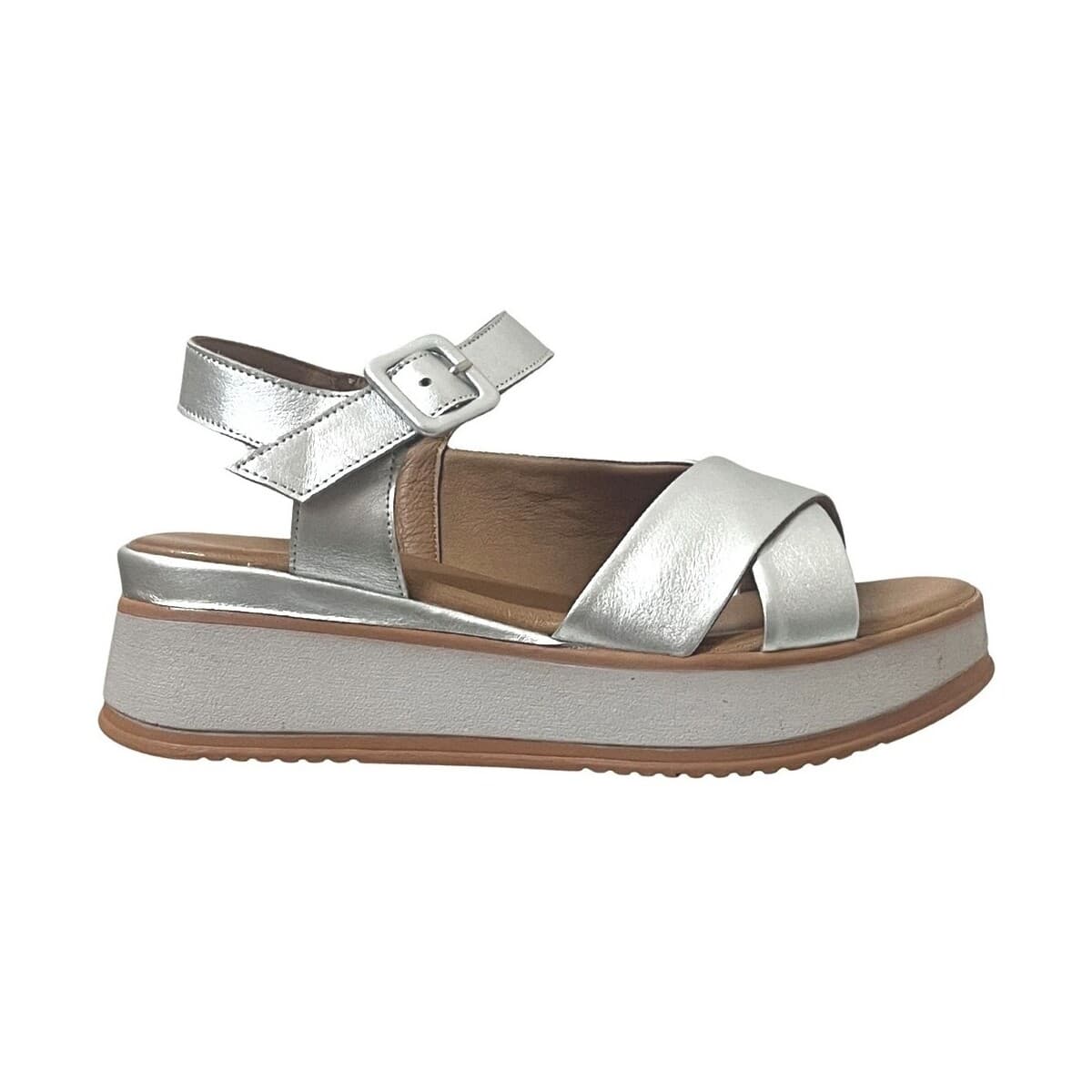 Women's Platforms K.mary Silver