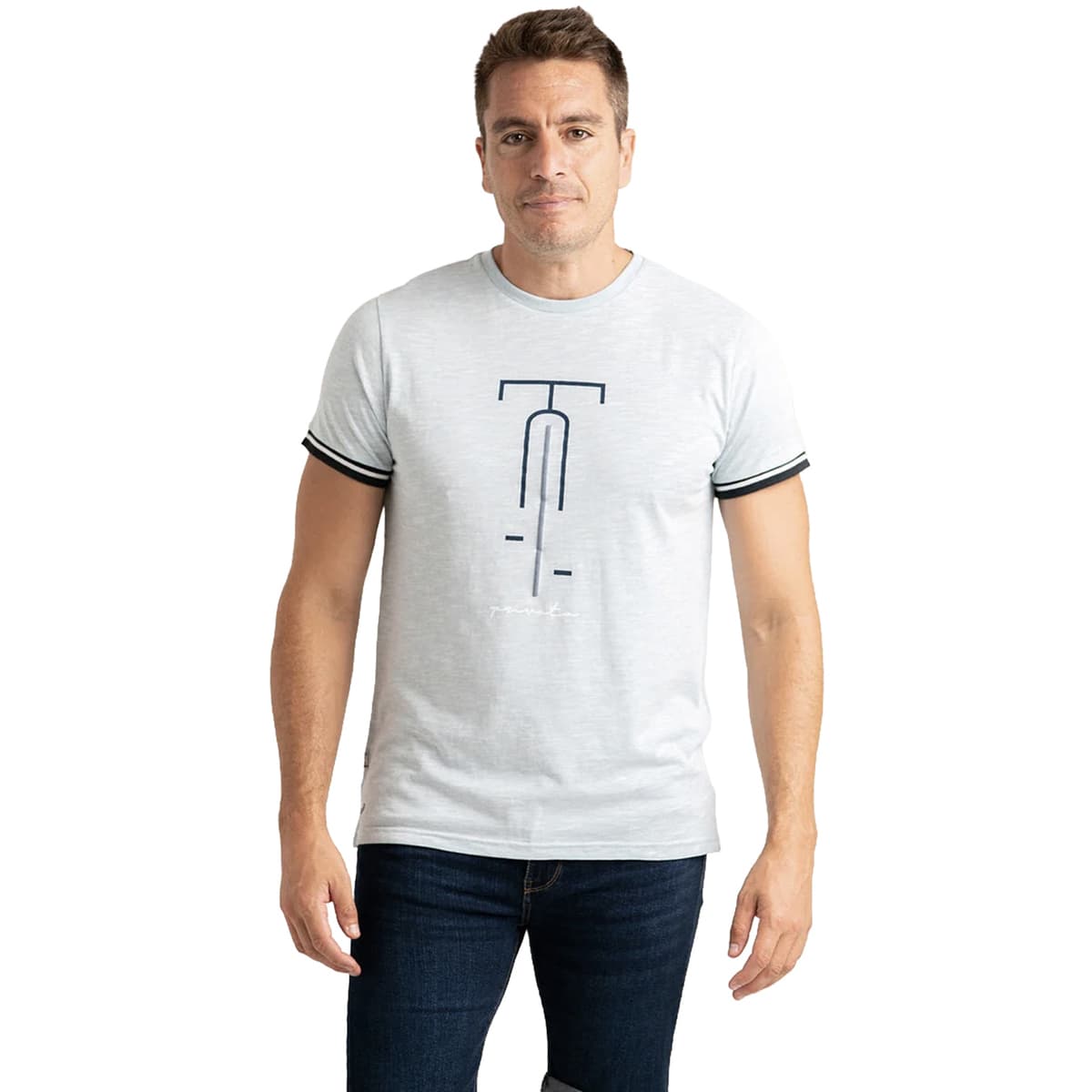 T-shirt με κοντά μανίκια Privata PRI2535-CELESTE