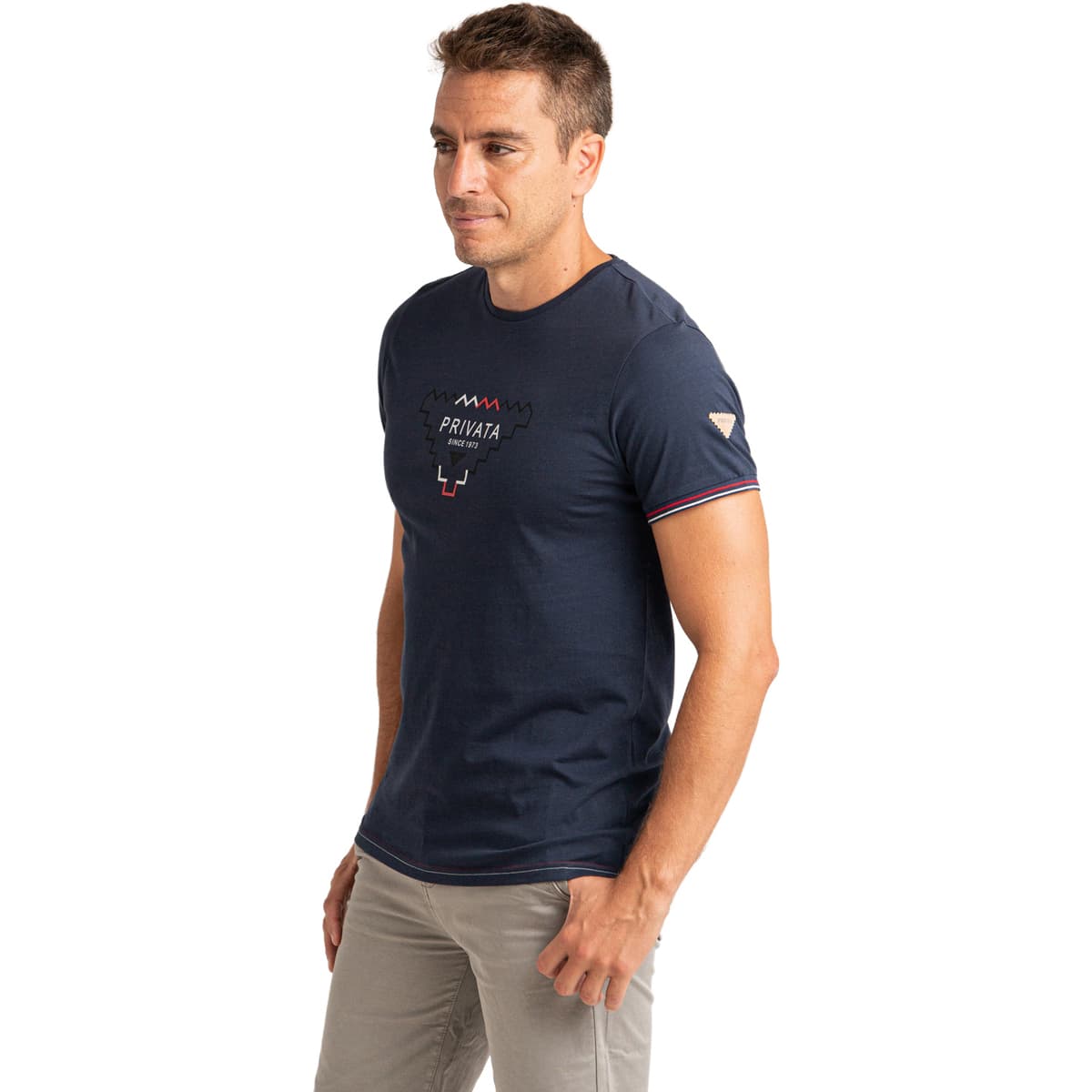 T-shirt με κοντά μανίκια Privata PRI2536-MARINO