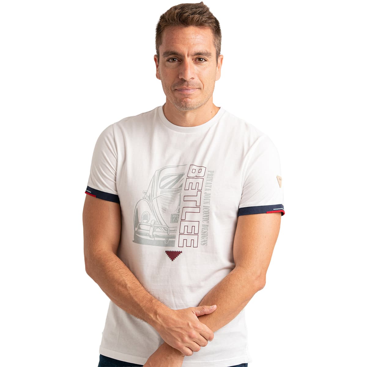 T-shirt με κοντά μανίκια Privata PRI2537-BLANCO