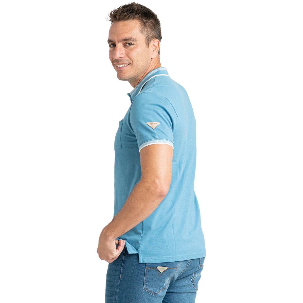 Men's Polo Shirts Privata Blue