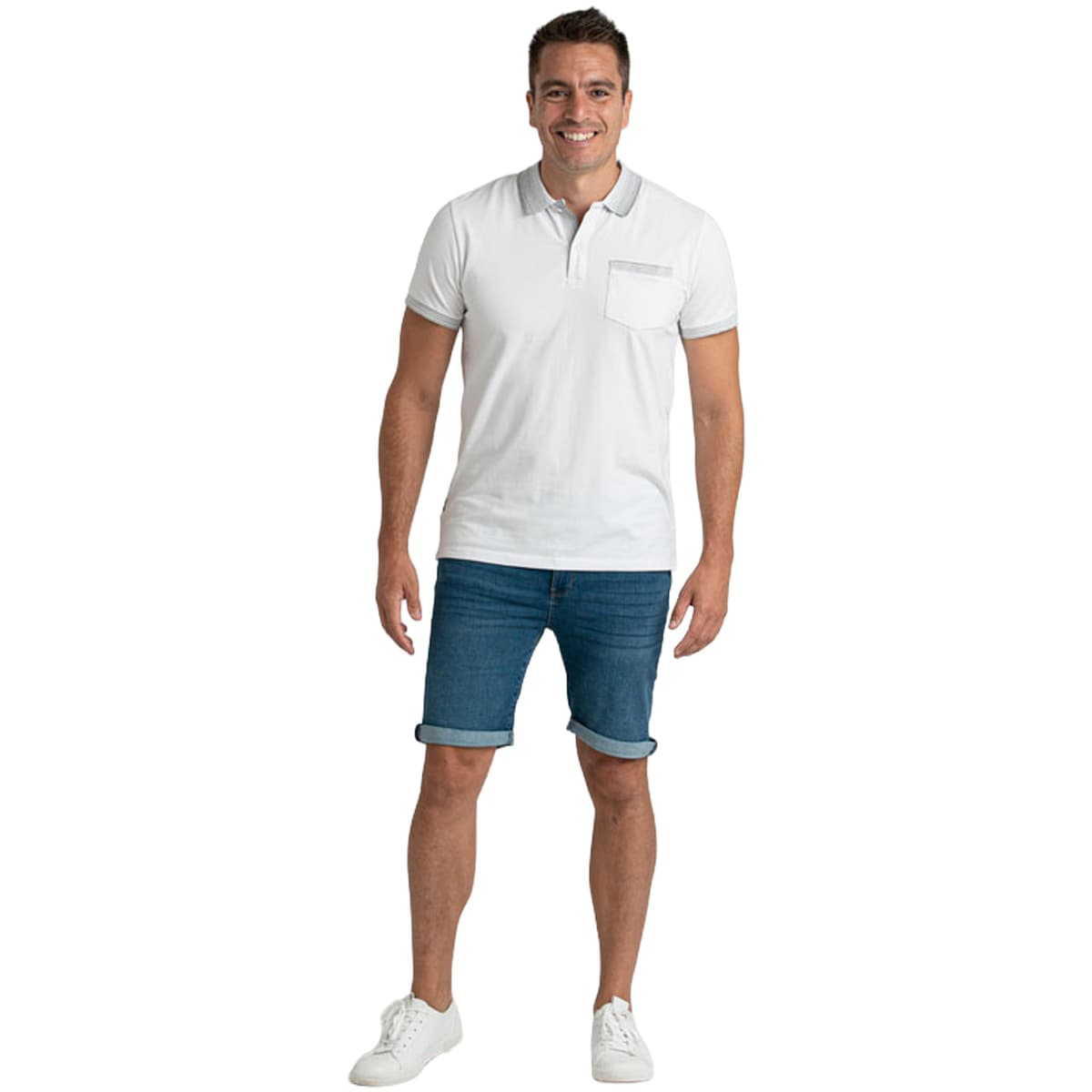 Men's Polo Shirts Privata White