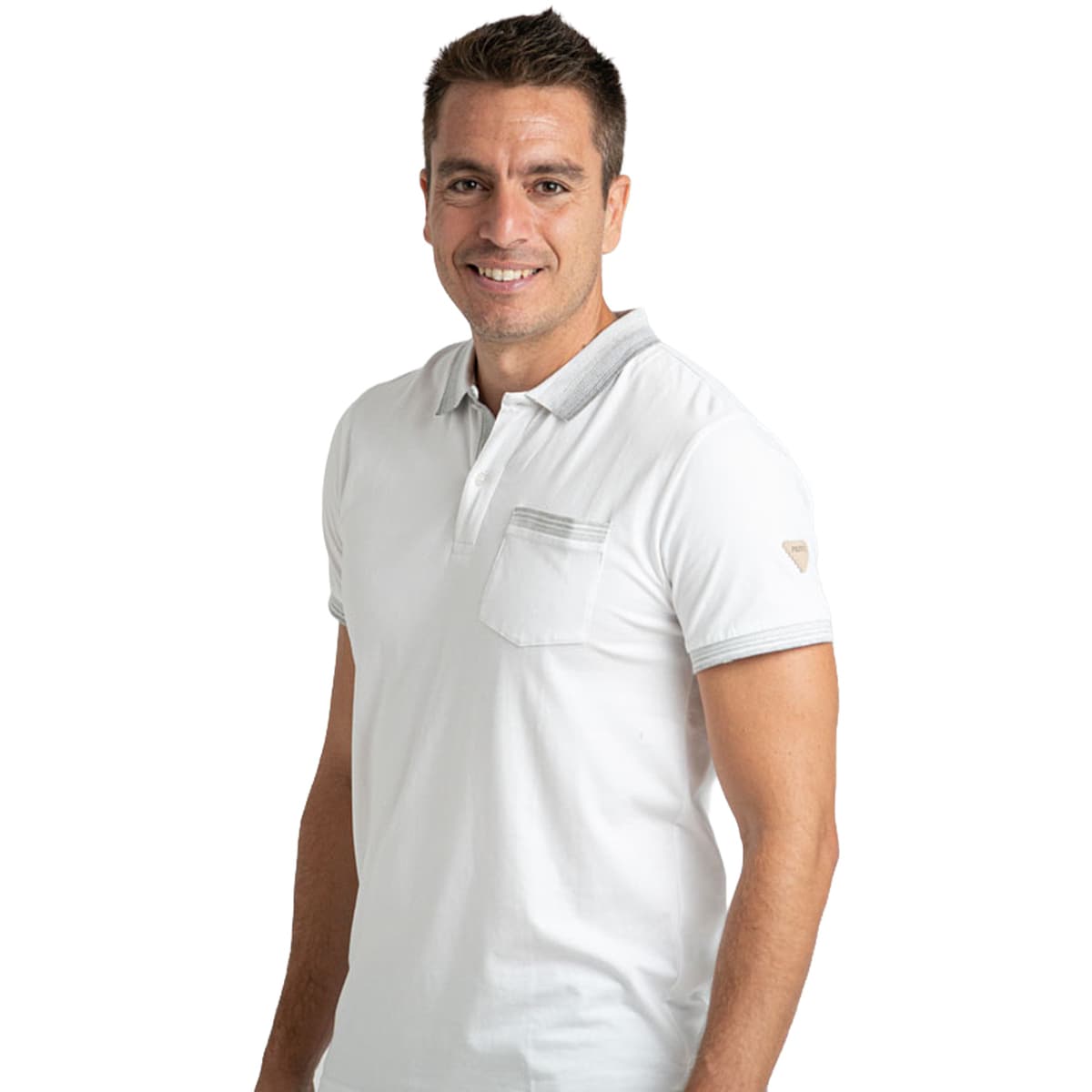 Men's Polo Shirts Privata White