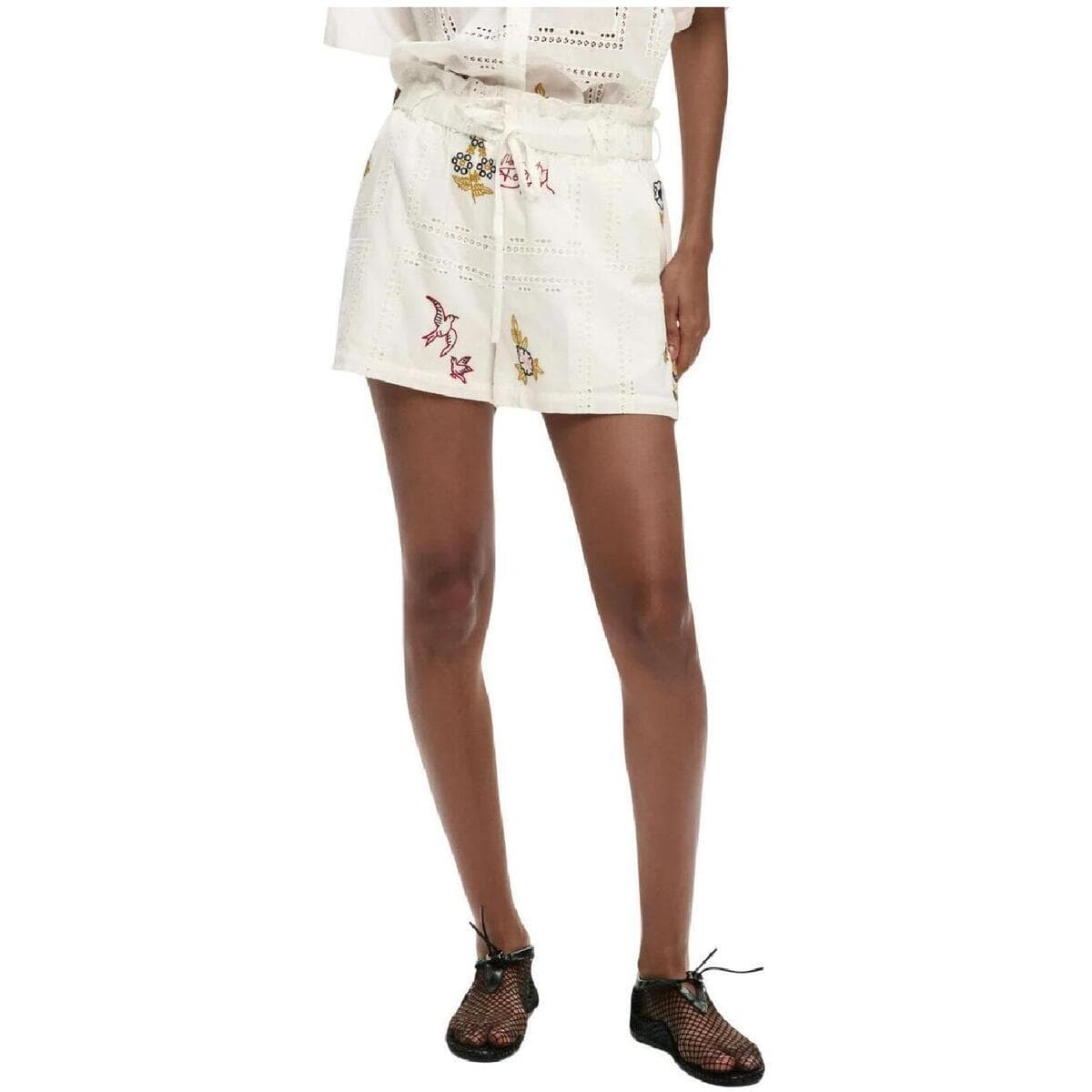 Women's Shorts Desigual White