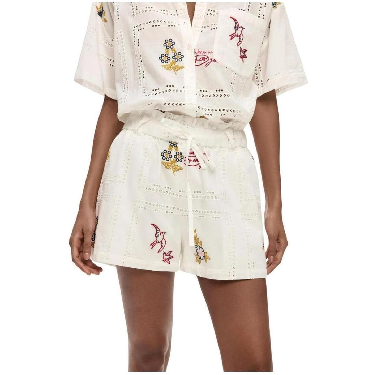 Women's Shorts Desigual White