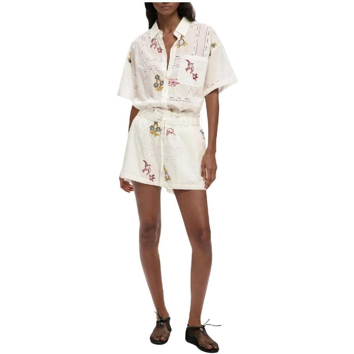 Women's Shorts Desigual White