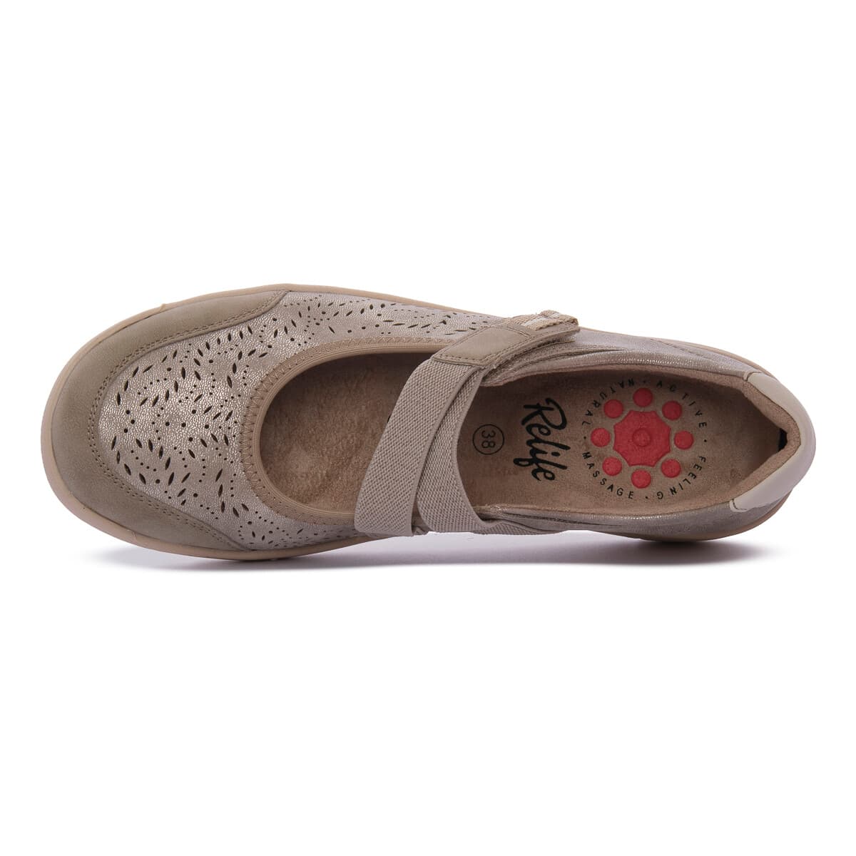 Women's Ballet Flats Relife Beige