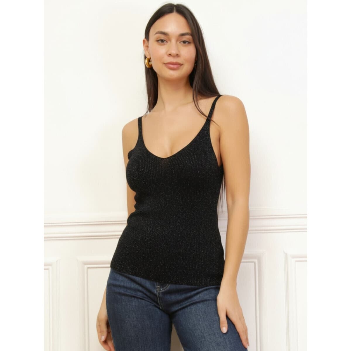 Women's Sleeveless Tops La Modeuse Black