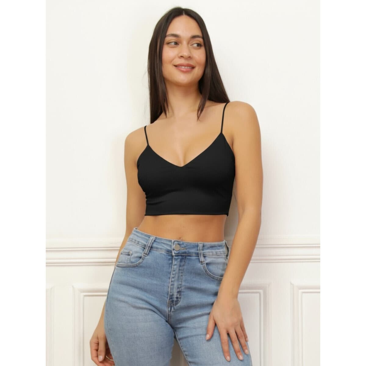 Women's Sleeveless Tops La Modeuse Black