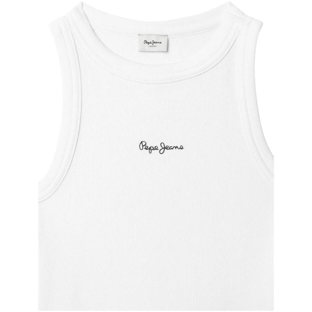 Girls' Sleeveless Tops Pepe Jeans White
