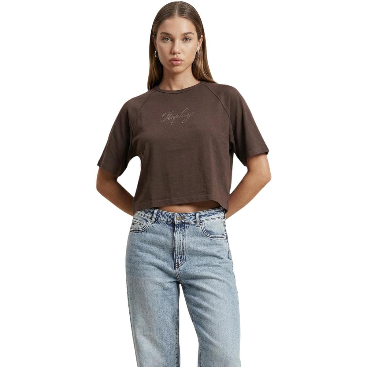 T-shirt με κοντά μανίκια Replay OVER W3447D.000.23792G