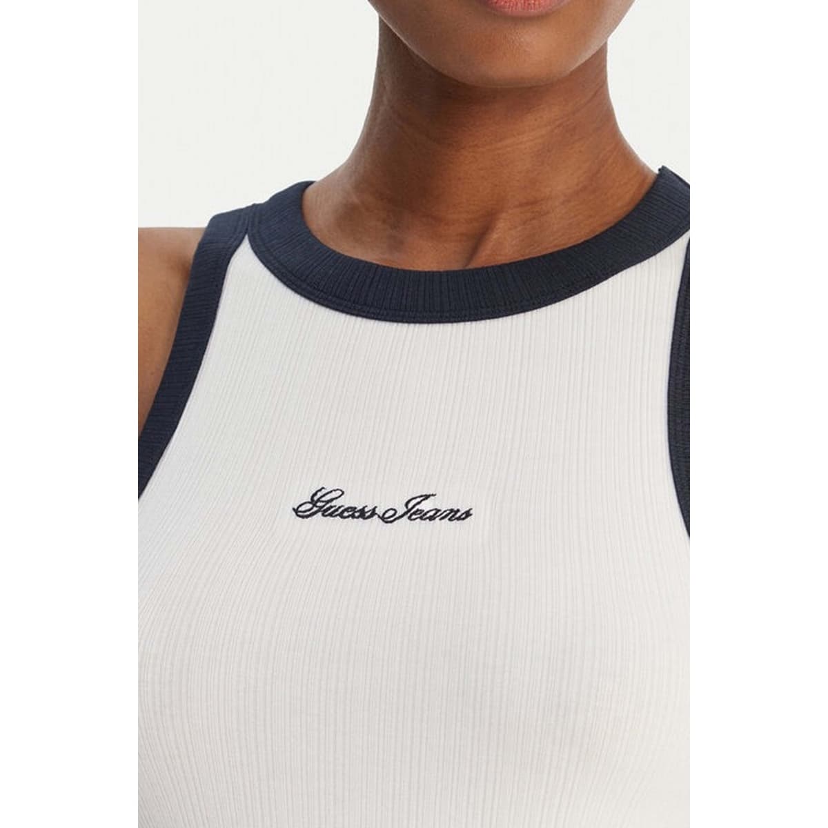 Women's Sleeveless Tops Guess White