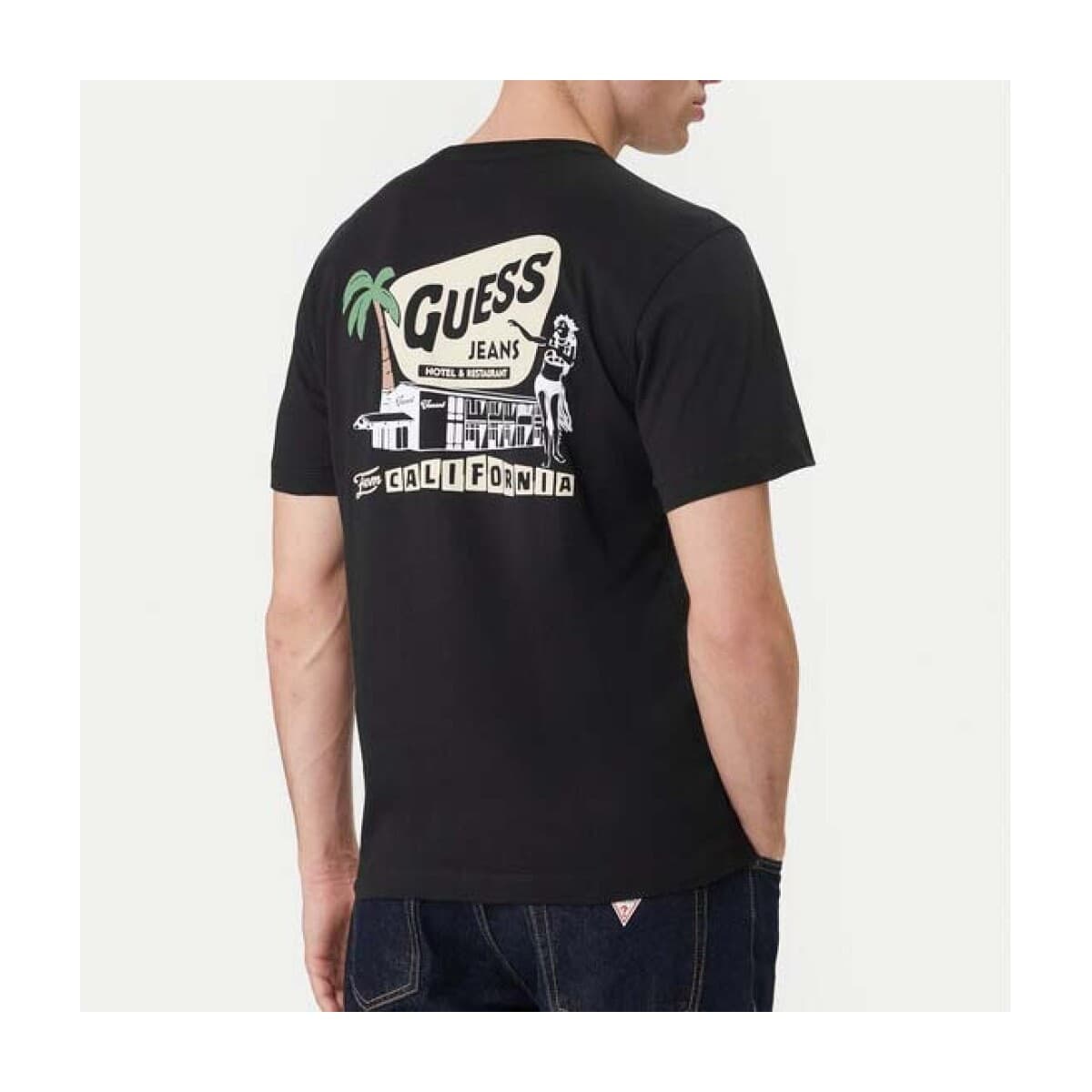 Men's T-Shirts Guess Black