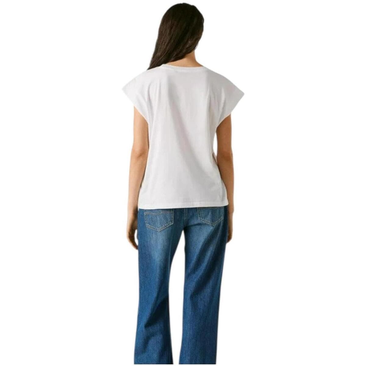 Women's Sleeveless Tops Pepe Jeans White