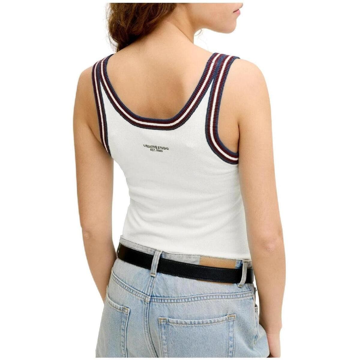 Women's Sleeveless Tops JJXX Beige