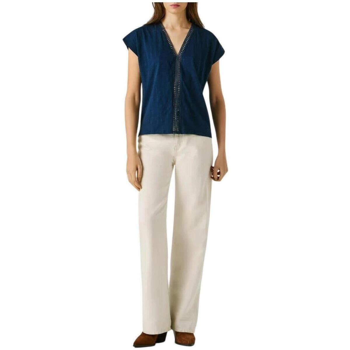 Women's T-Shirts Pepe Jeans Blue