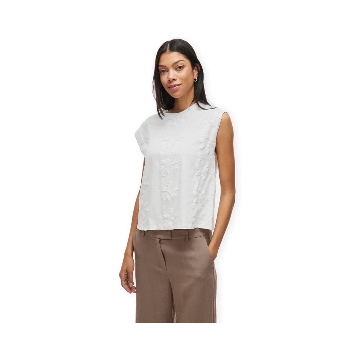 Women's T-Shirts Vila White