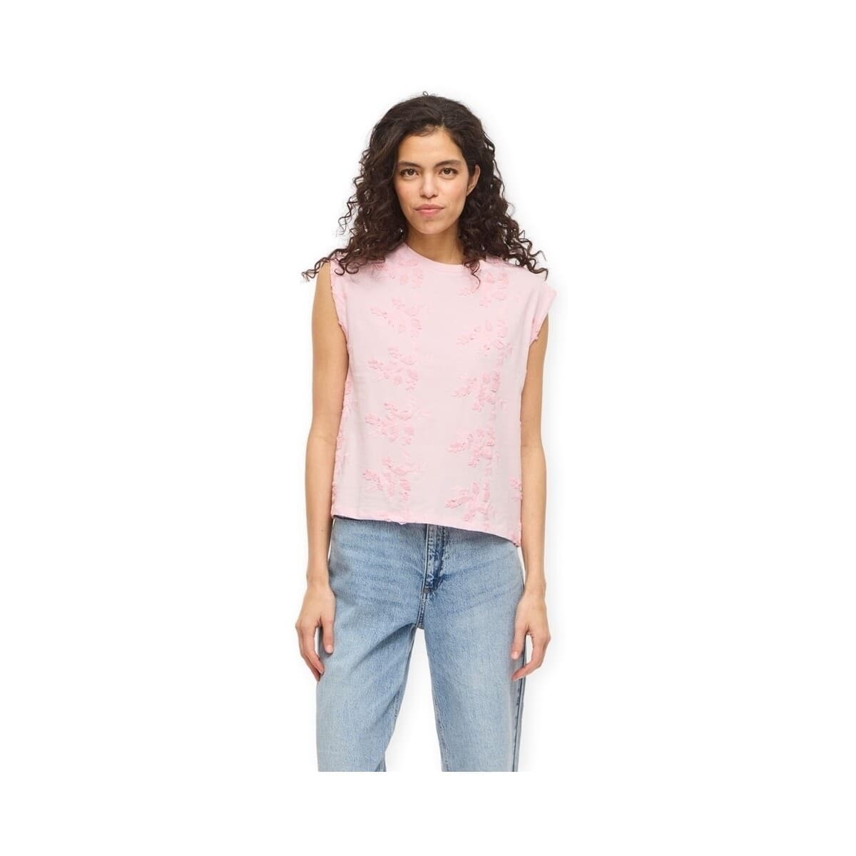 Women's T-Shirts Vila Pink