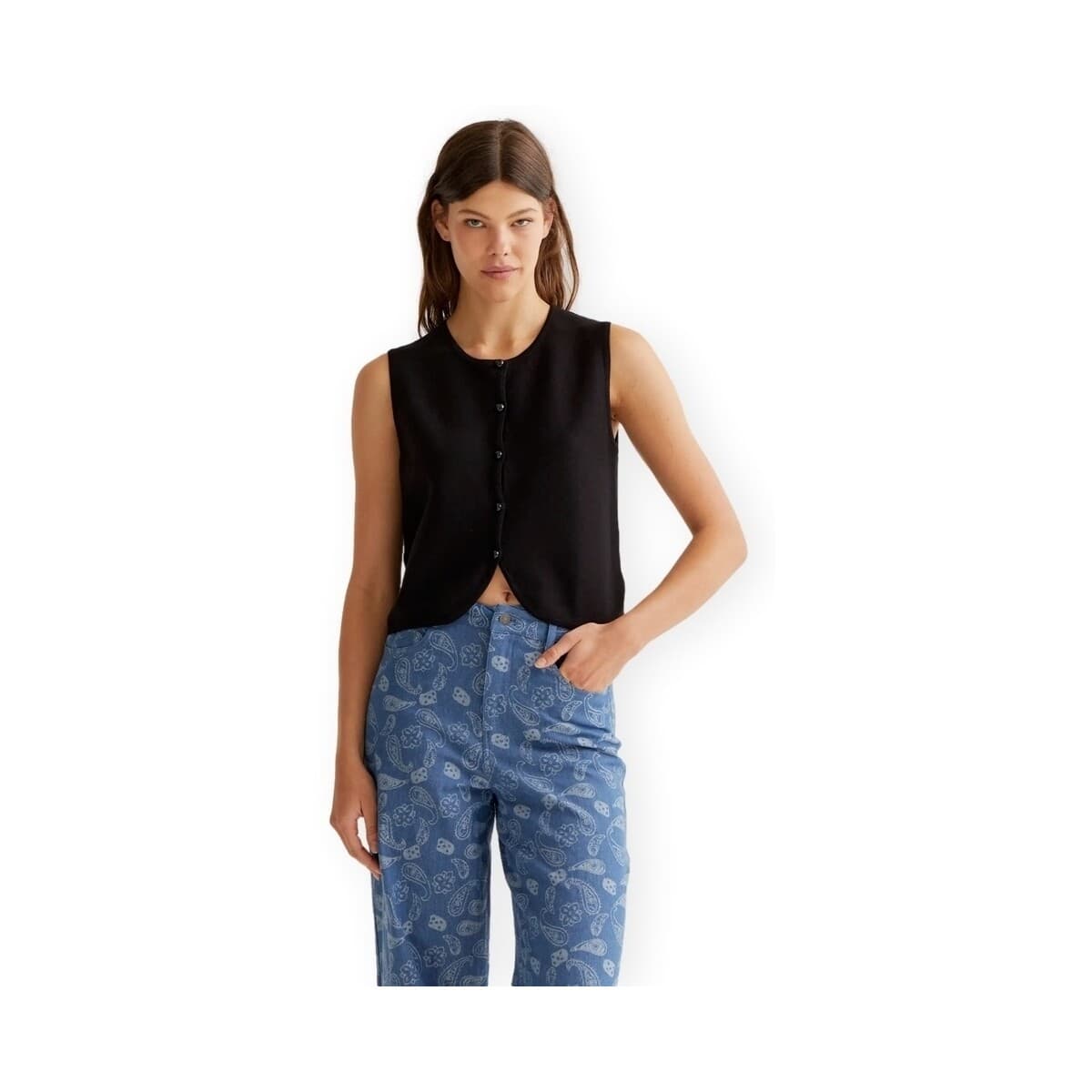 Μπλούζα Compania Fantastica COMPAÑIA FANTÁSTICA Top 10237 - Black