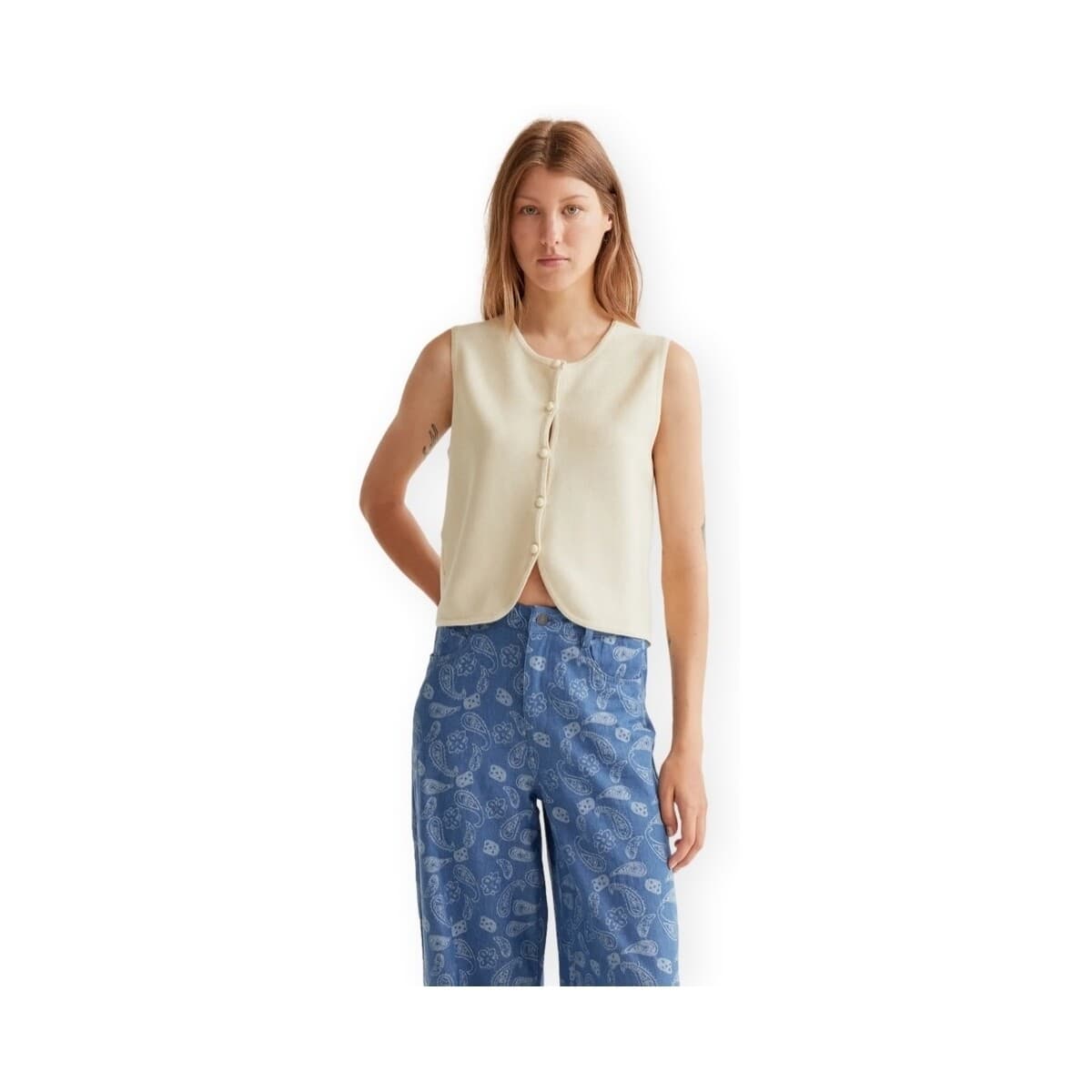 Μπλούζα Compania Fantastica COMPAÑIA FANTÁSTICA Top 10240 - Beige