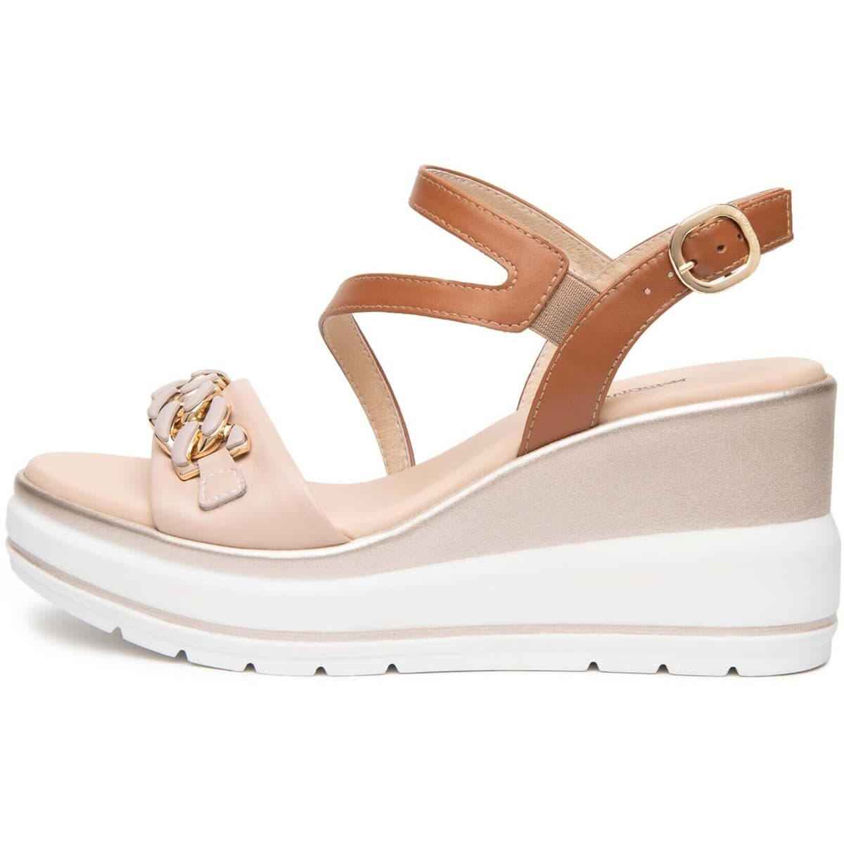 Σανδάλια με πλατφόρμα NeroGiardini Armenia Armenia Cuoio Poli.Ussita 42695 Bi