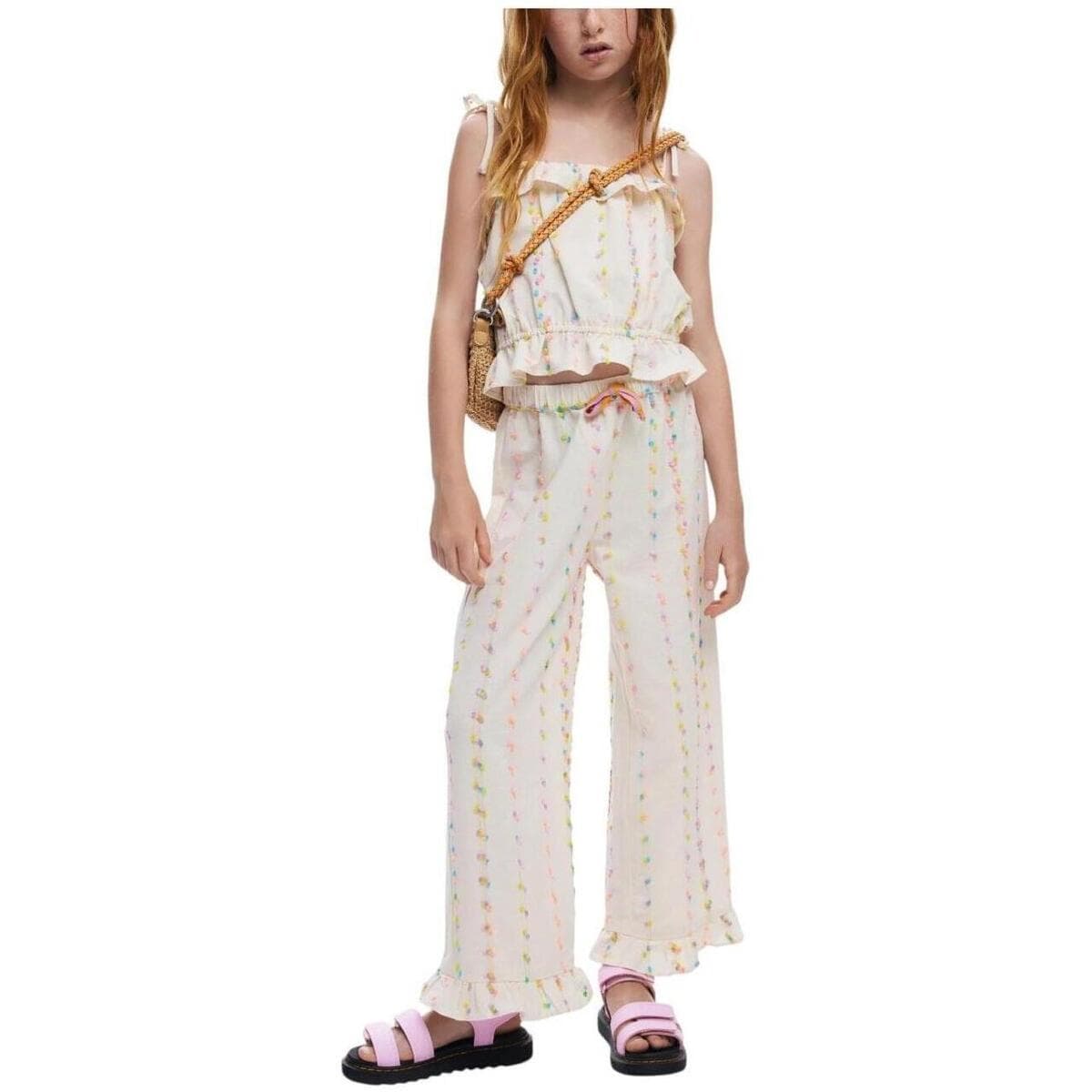 Girls' T-Shirts Desigual Beige