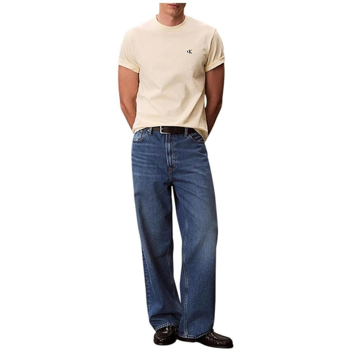 Men's T-Shirts Calvin Klein Beige