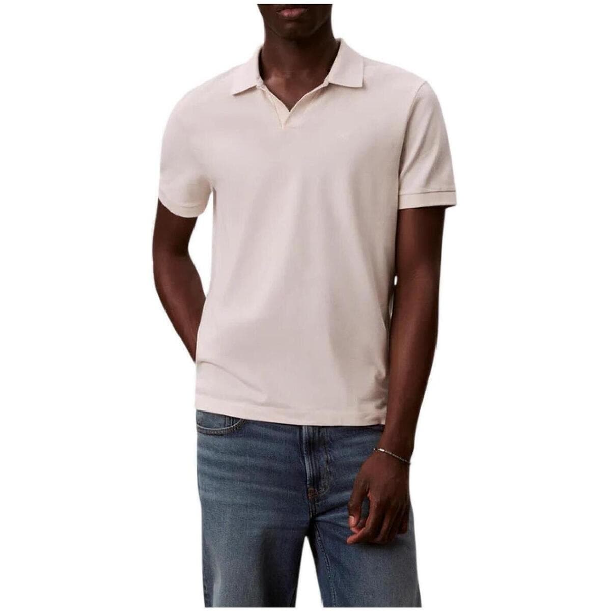Men's Polo Shirts Calvin Klein Beige