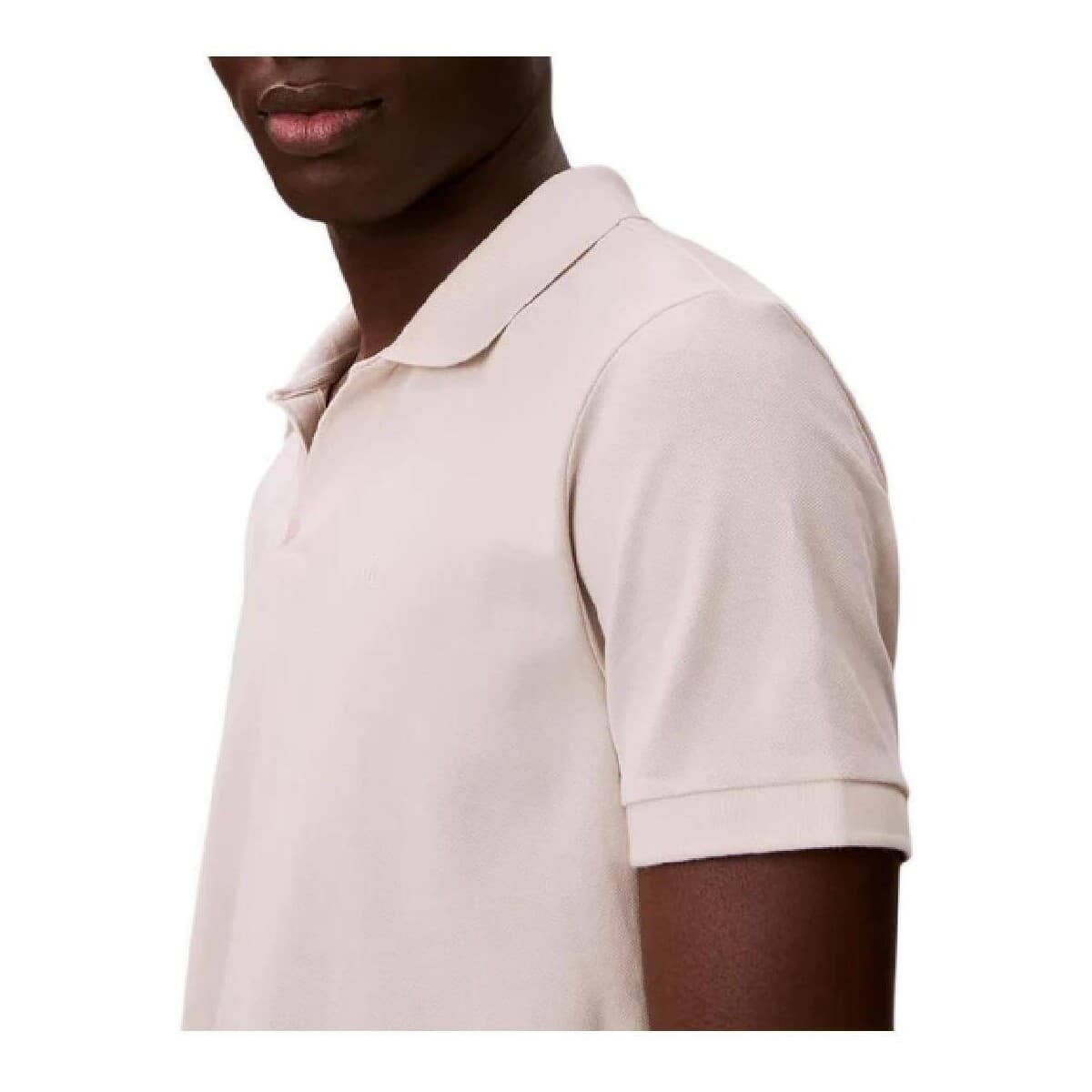 Men's Polo Shirts Calvin Klein Beige