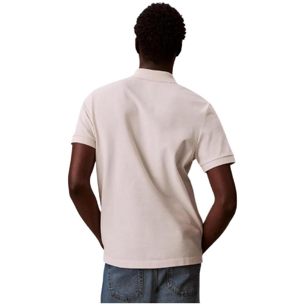 Men's Polo Shirts Calvin Klein Beige