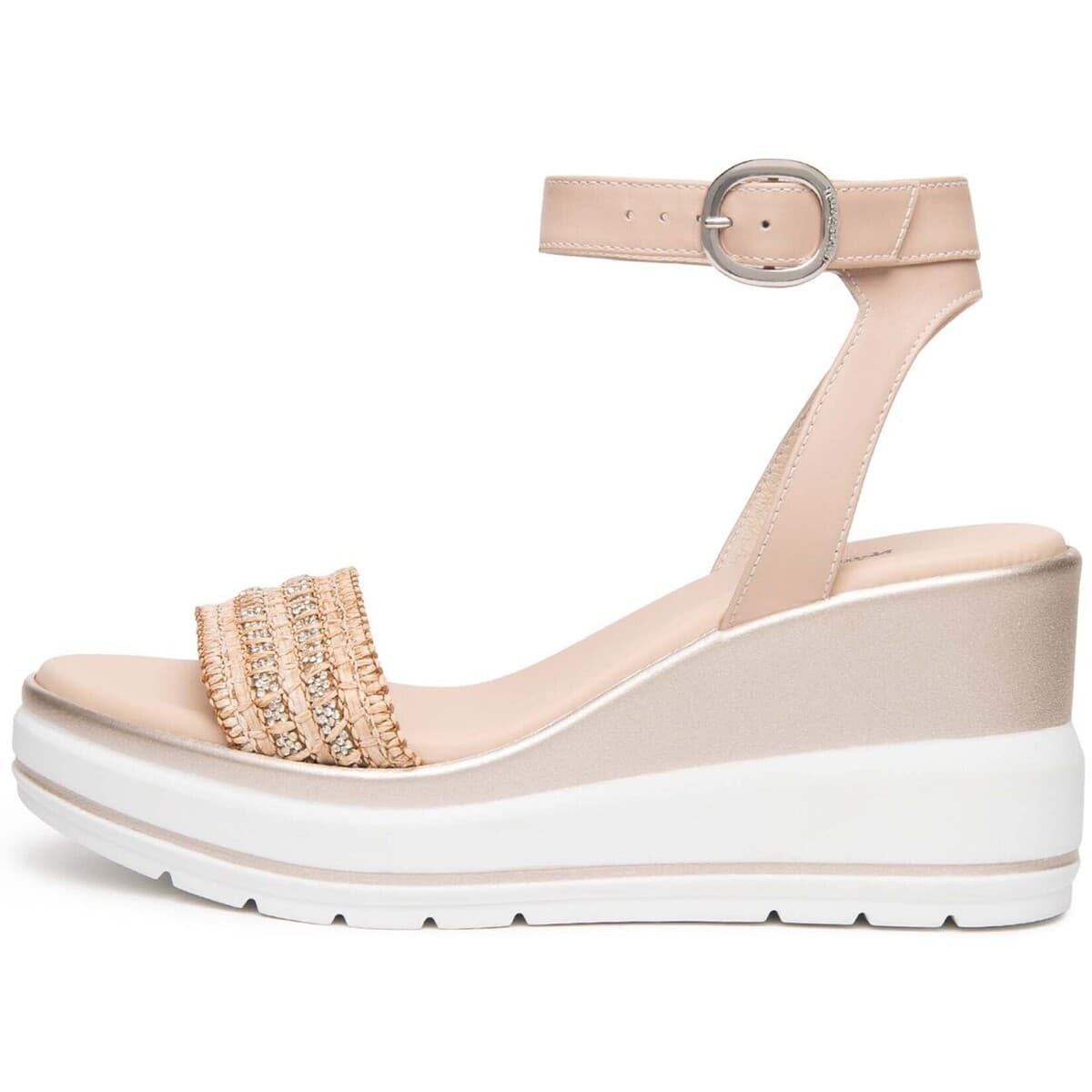 Σανδάλια με πλατφόρμα NeroGiardini Armenia Cipria Poli.Ussita 42695 Bi