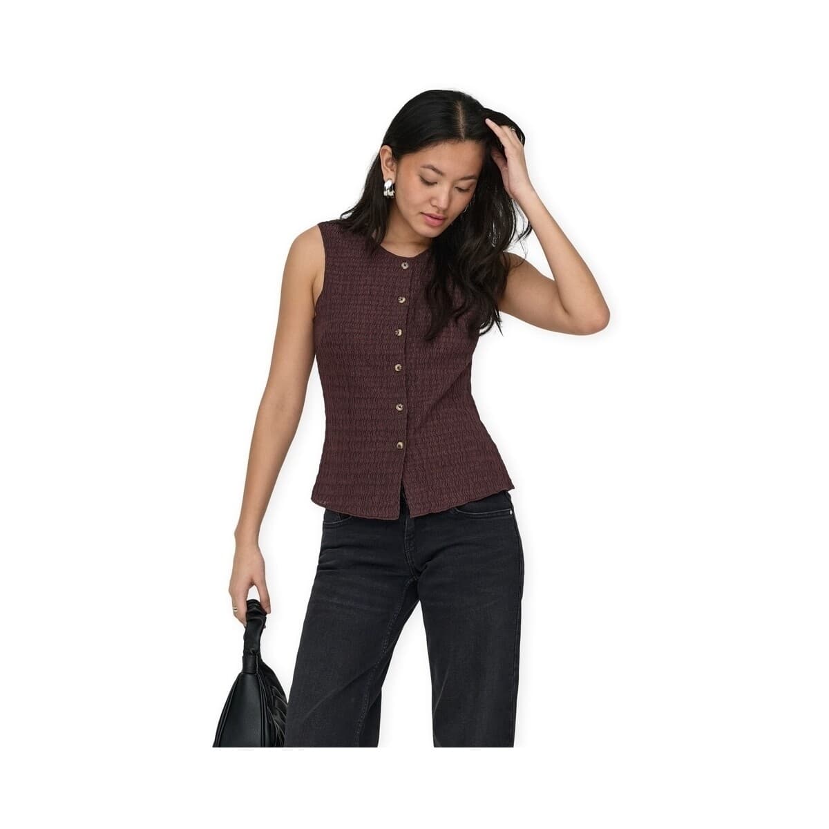 Women's T-Shirts Only Brown