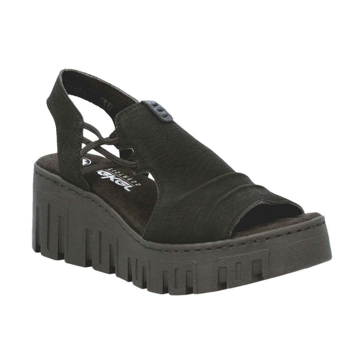 Σανδάλια με πλατφόρμα Rieker 68075