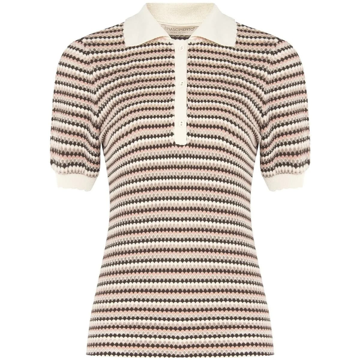 Πόλο με κοντά μανίκια Rinascimento CFC0129452003
