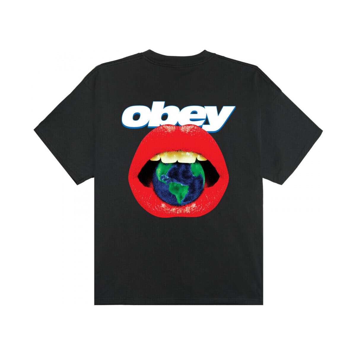 T-shirt με κοντά μανίκια Obey lips