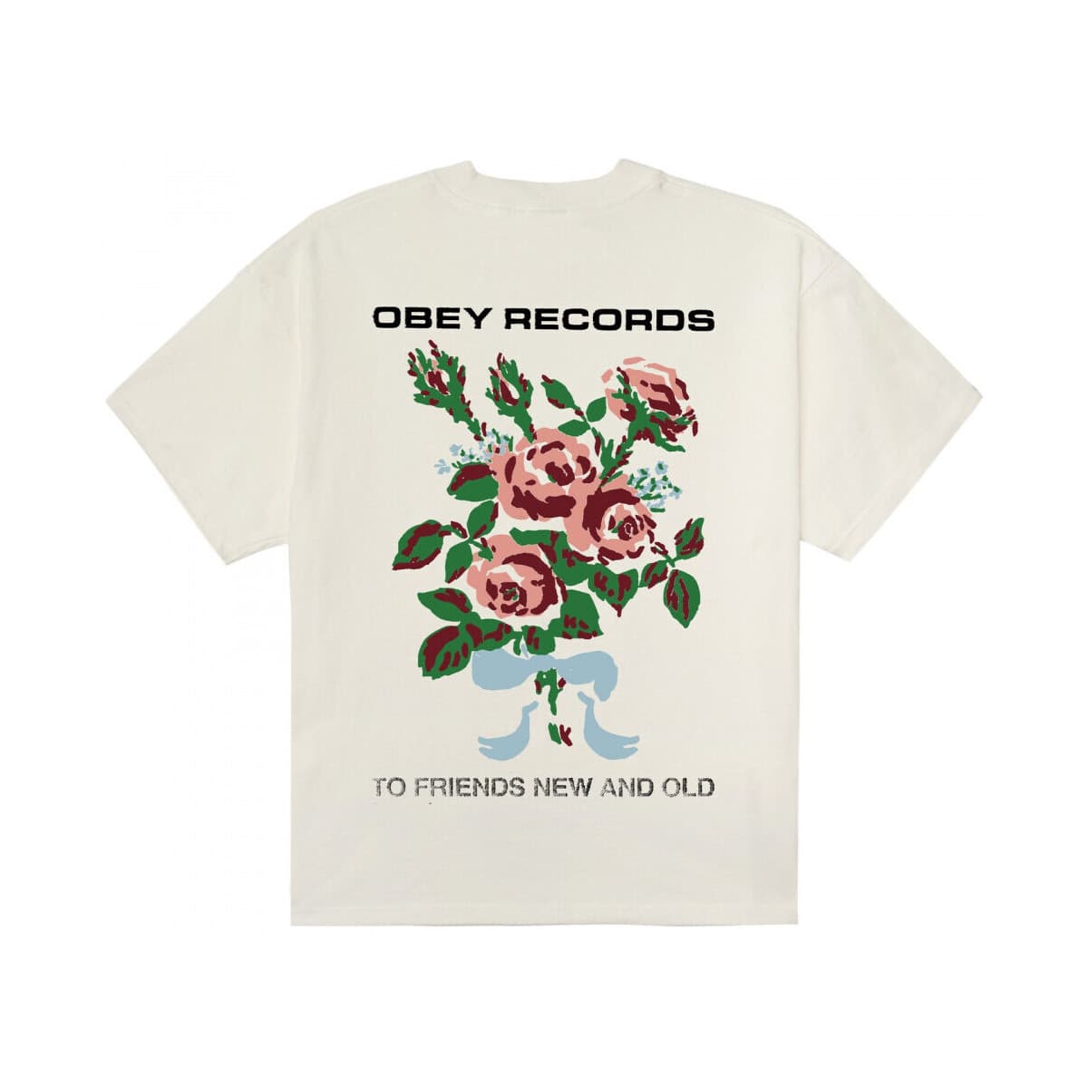 T-shirt με κοντά μανίκια Obey to new friends and old