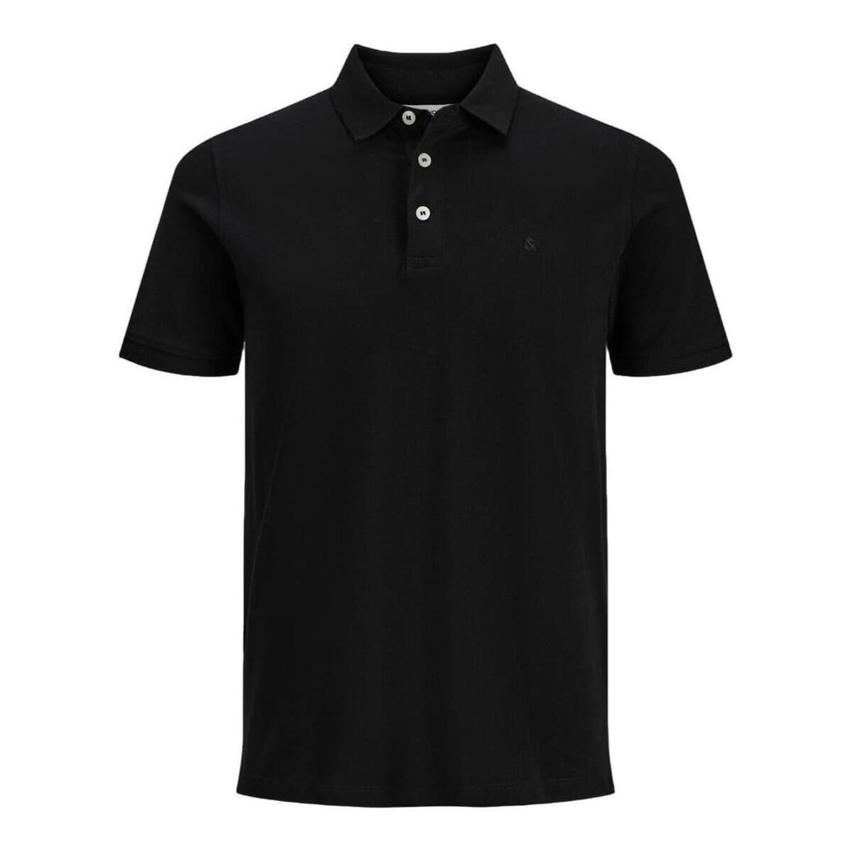 Πόλο με κοντά μανίκια Jack & Jones 12136668 Black