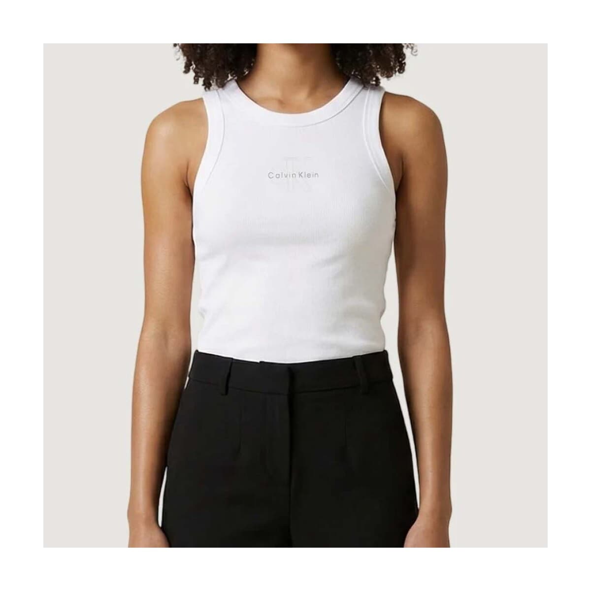 Women's Sleeveless Tops Calvin Klein White
