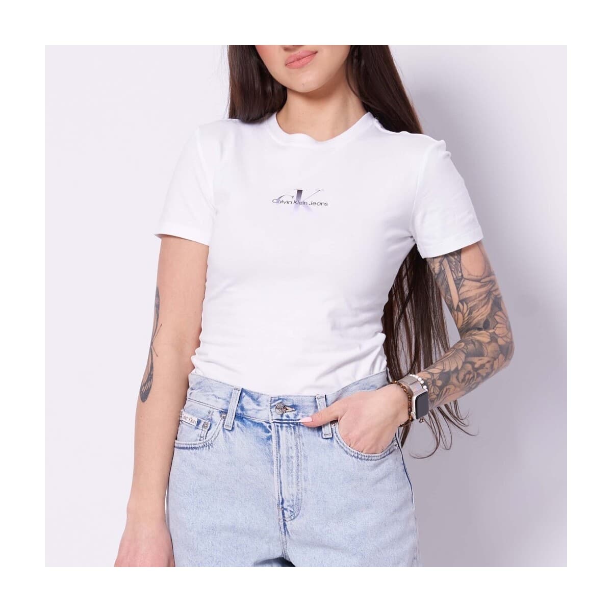 Women's T-Shirts Calvin Klein White