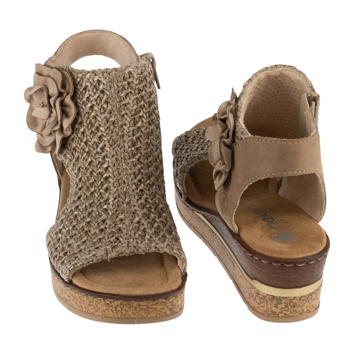 Women's Platforms Rieker Gray