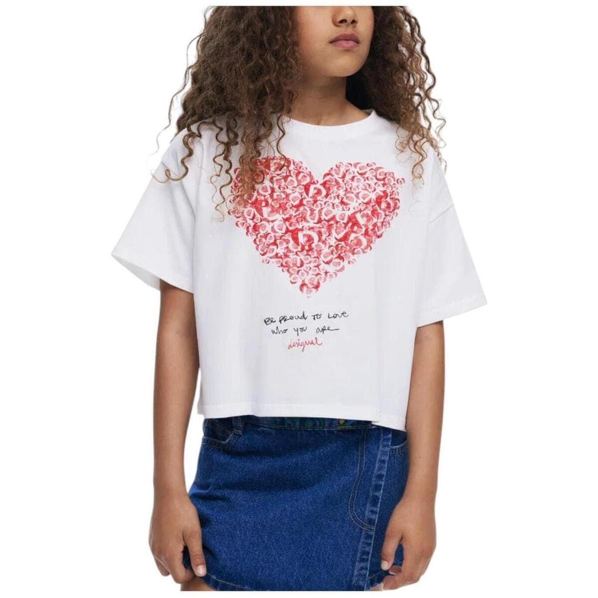 Girls' T-Shirts Desigual White