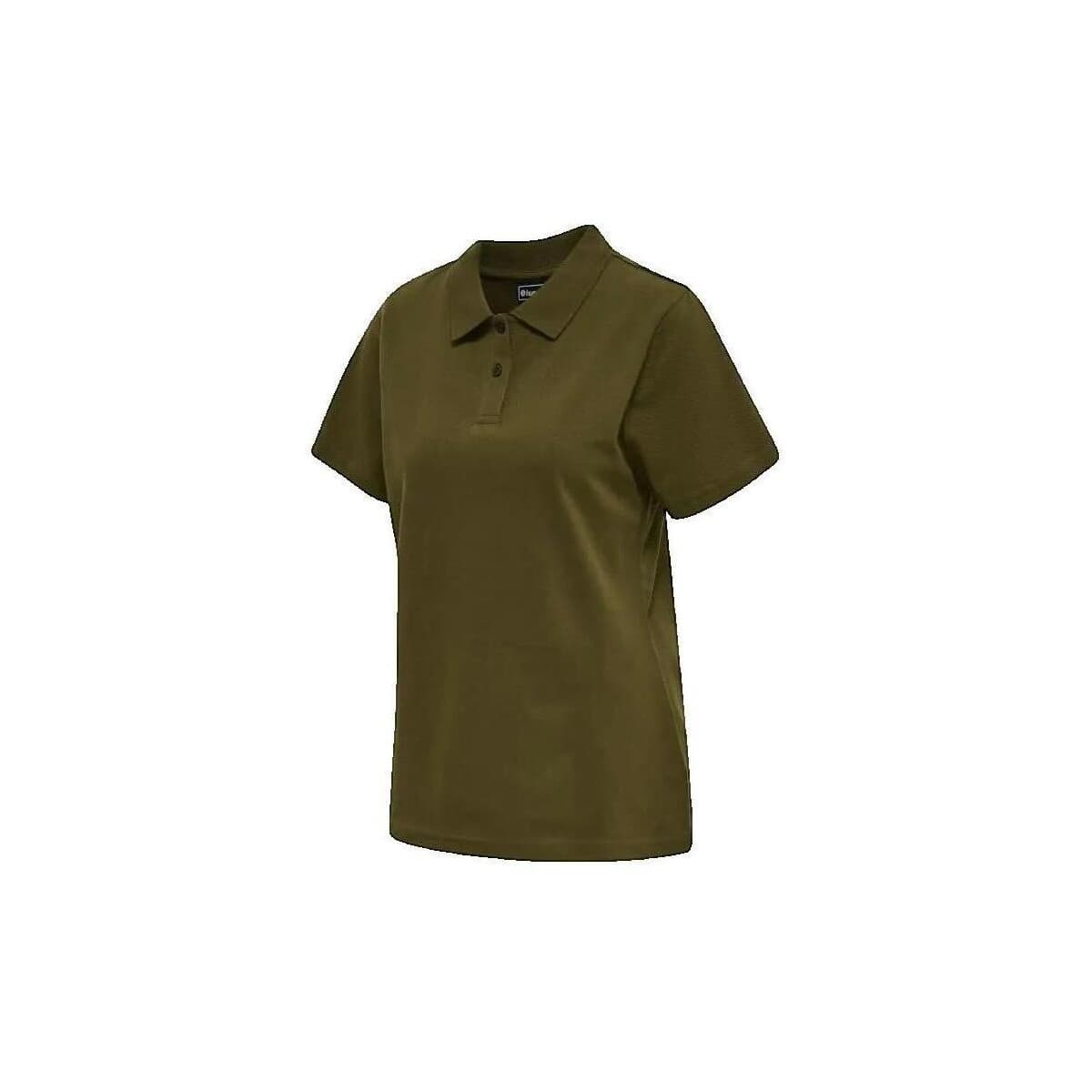 Πόλο με κοντά μανίκια hummel Polo stretch vert olive femme