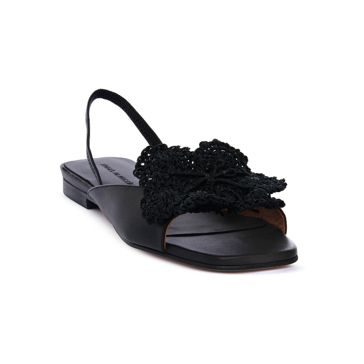Σανδάλια χωρίς τακούνι Angel Alarcon NERO SETA